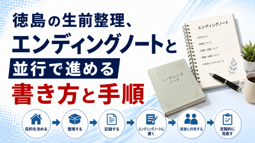 徳島の生前整理、エンディングノートと並行で進める書き方と手順